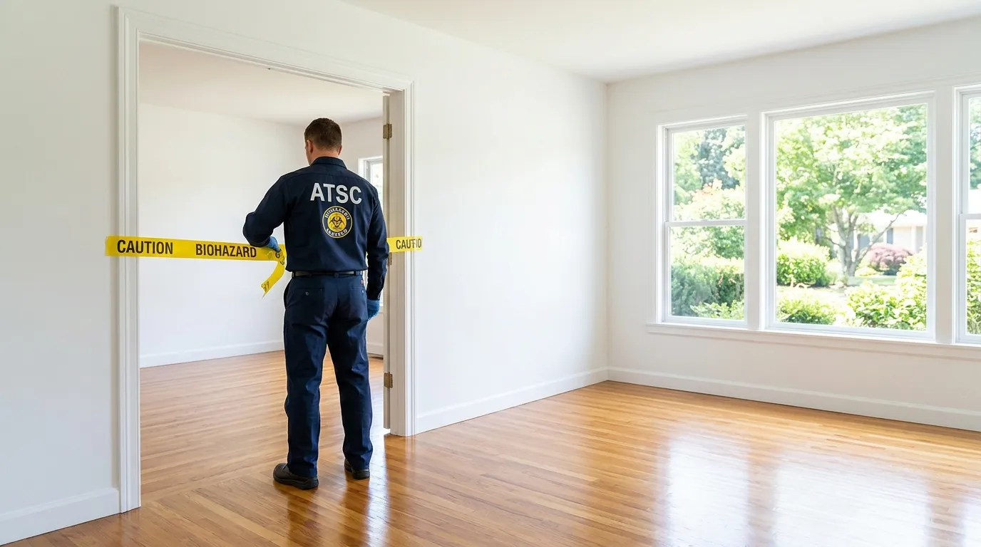 Certified biohazard cleanup crew performing Crime Scene Cleanup in Danville